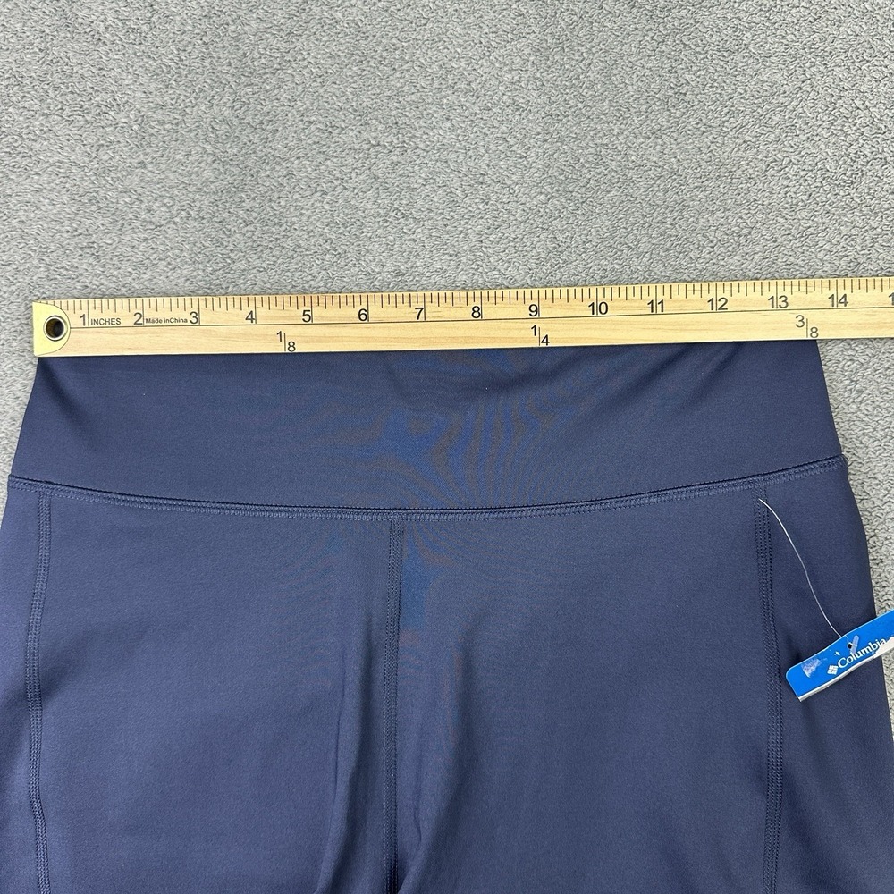 Columbia Shorts Womens Medium Blue Pull On Stretch River 1/2 Tight Outdoor New - Picture 6 of 9